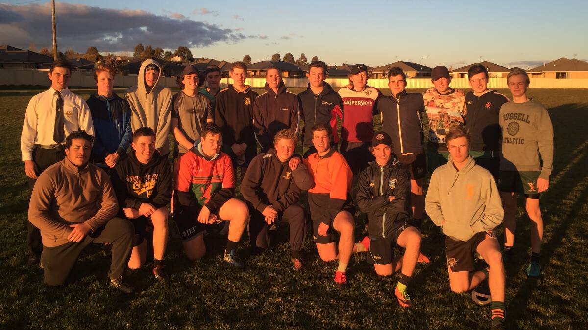 JUNIOR LIONS: The Orange City under 17s boys ahead of their major semi-final clash with Narromine. Photo: CONTRIBUTED