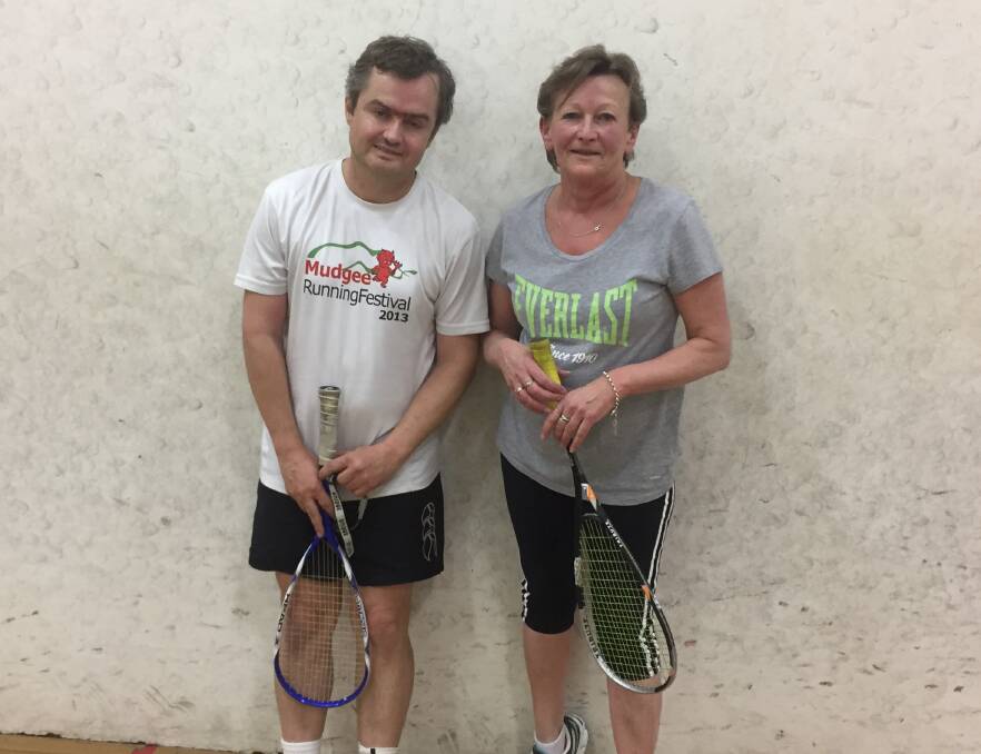 GOING THE DISTANCE: Steve Blackwood won an epic over Robyn Chapman in their Orange Squash match-up last week. Photo: CONTRIBUTED