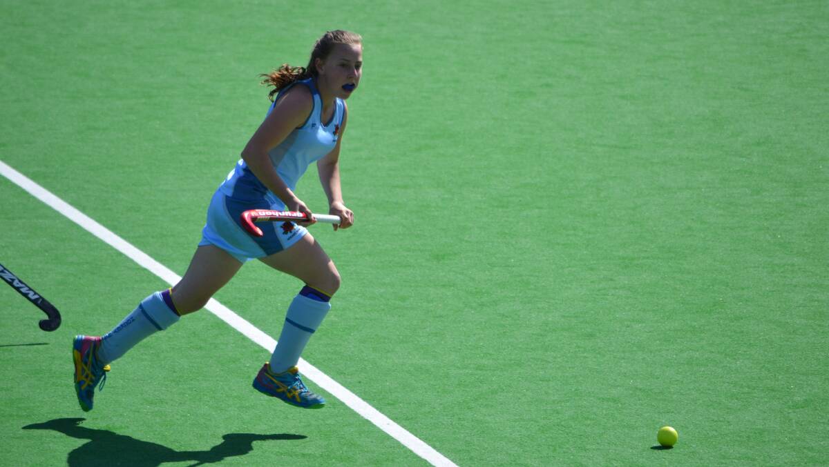 ON THE FLY: Pip Mannix has helped NSW State to third in the under 15 girls' national championships, while the NSW Blue side ended the tournament in fourth.