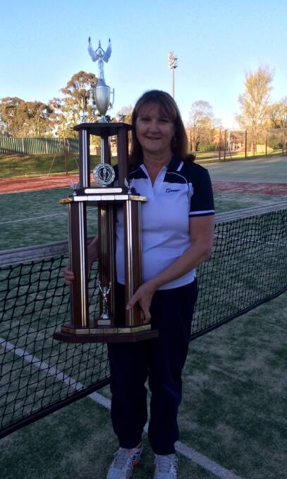 CLUBPERSON OF THE YEAR: Orange Ex-Services Sports Awards winner Chrissie Kjoller with her clubperson of the year trophy. Photo: CONTRIBUTED