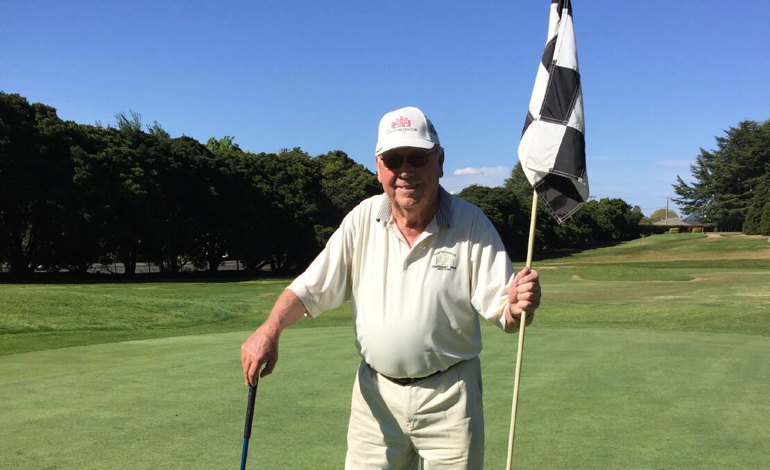 DOING IT EASY: Ferdi Boers is making a habit of hitting holes-in-one. His latest came at Duntryleague's 11th hole on Wednesday. Photo: DAVE NEIL