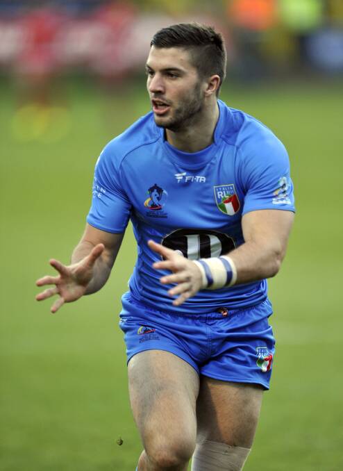 HE'S BACK: James Tedesco, pictured playing for Italy in 2013.