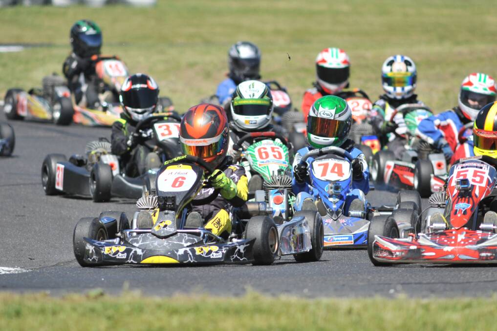 OFF AND RACING: The city's kart racing has been at Perc Griffin Way for over 50 years, and that will continue into the future. Photo: JUDE KEOGH