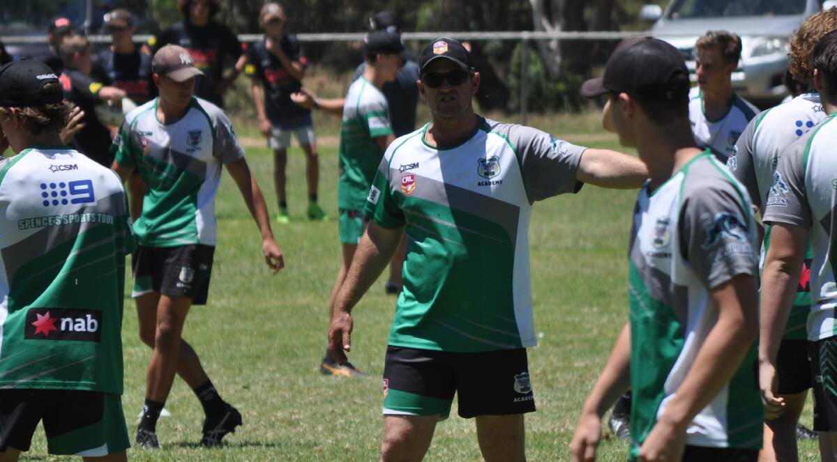 UPPING THE ANTE: Western under 16s coach Kurt Hancock says the Rams program continues to go from strength to strength. Photo: NICK McGRATH