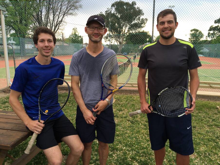 ACING IT: Club members who participated in the Bathurst AMT last weekend, from left, Carl Buchtmann, Ningshong Cai and Joshua Ristvej. Photo: CONTRIBUTED