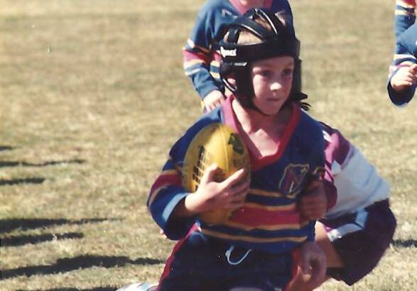 FLASHBACK: A young James Maloney in SJS colours at Orange, where his father Brian captain-coached Orange CYMS.