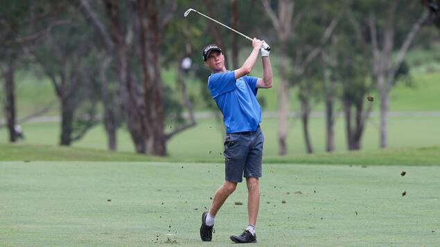 IN ACTION: James Conran on the course. Photo: GOLF NSW
