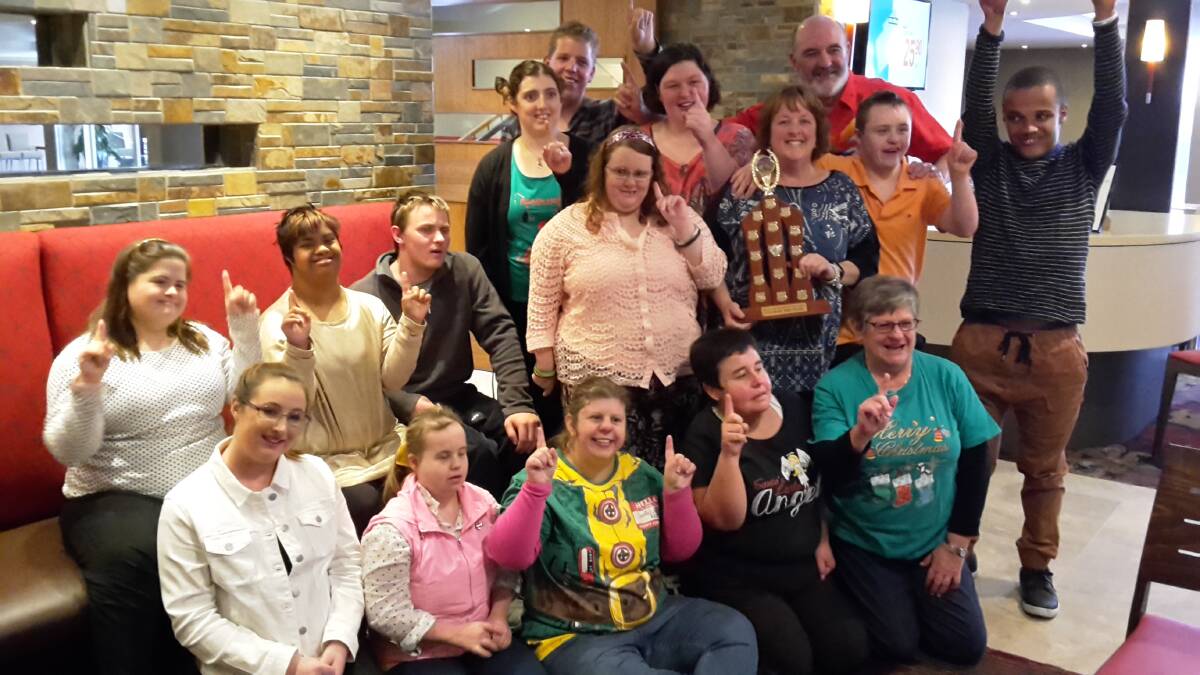 MERRY CHRISTMAS (IN JULY): The Kandooz Disability Softball Program's players enjoyed last Saturday's function. Photo: CONTRIBUTED