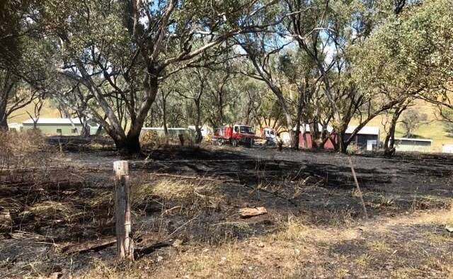 ON ALERT: The Rural Fire Service was called to a small fire at Mullion Creek on Tuesday. Photo: JORDIE IAN GORHAM