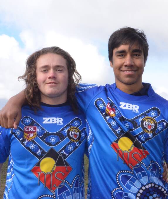 RECOGNISE: Indigenous players Will Page and Elijah Smyth. 