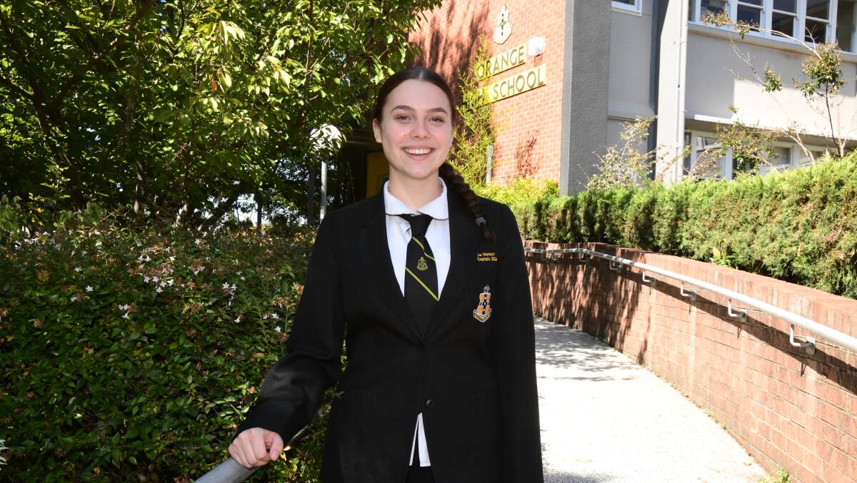 Orange High School vice captain Natalie Mansur at the school after returning from the National Schools Constitutional Convention in Canberra. Picture by Carla Freedman