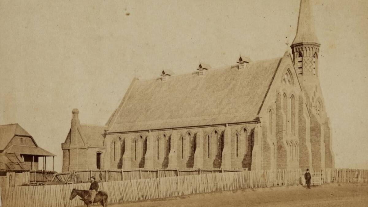 St Joseph's Church in Orange in May 1871 before the extension. Picture courtesy Mitchell Library, State Library of NSW