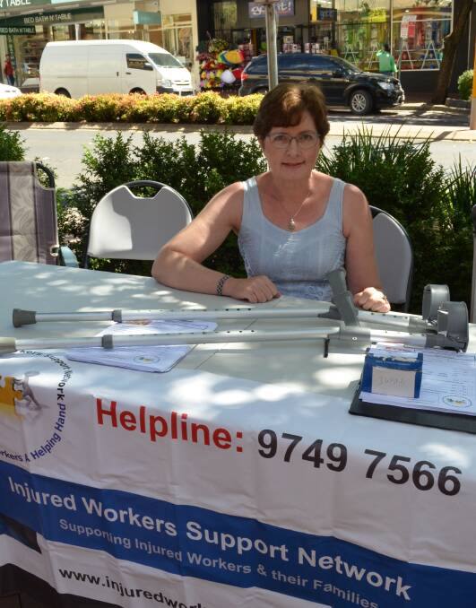 SUPPORT: Injured Workers Support Network member Annette Thorncraft. 