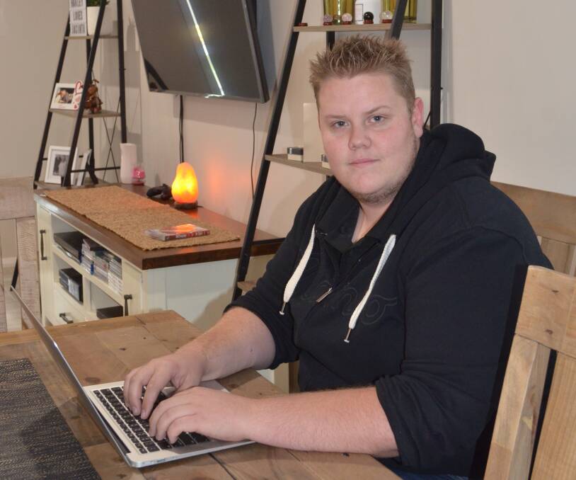 ONLINE ADVANCEMENT: In addition to working 70 hours a week at two jobs, 21-year-old Harley Stedman spends 15 hours a week studying online.