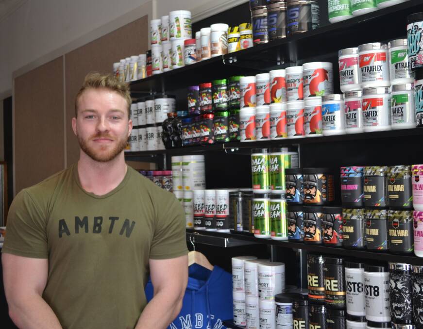 HEALTH NEEDS: Nathan Swan has opened a supplement store in Lithgow after sales online were high. Photo: CIARA BASTOW 