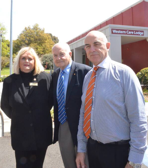 PROJECT SUCCESS: Cancer Care Western NSW fundraising manager Jan Savage, vice chairman Dr Stuart Porges OAM and chairman John Carpenter.