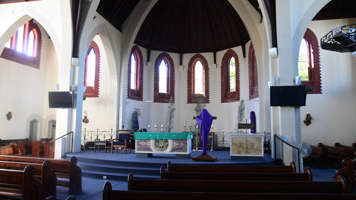 The sanctuary at St Joseph's Catholic Church which was added in 1899. Picture by Carla Freedman