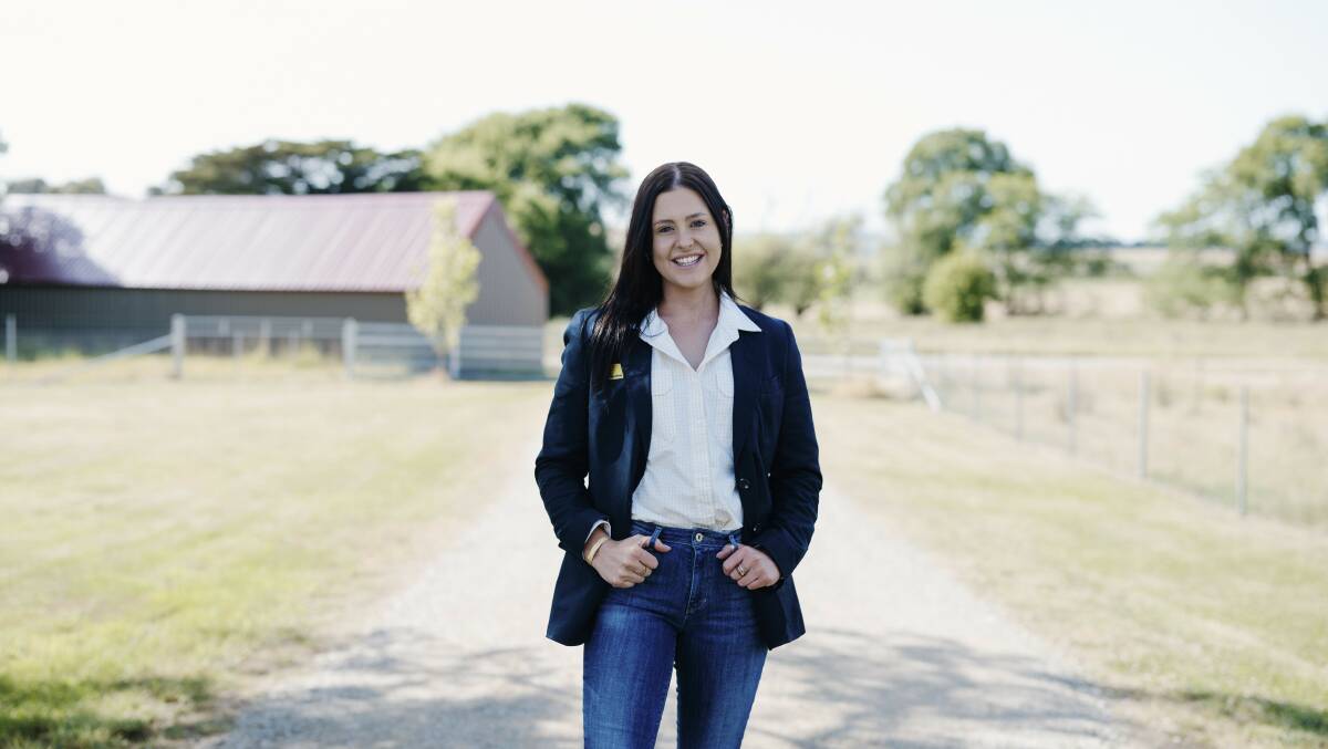 Lucy Nell pictured on a country property is returning to Ray White Rural. Picture by Brenton Cox