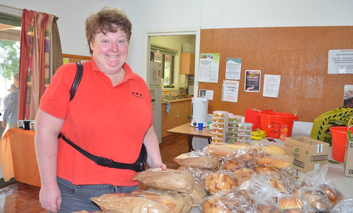 WIDE SELECTION: FoodCare customer Rebecca Taylor picked up grocery supplies at the Glenroi Community Centre.