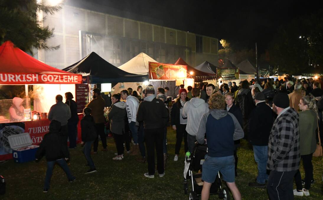 The crowd at a previous Aussie Night Market event. Picture by Jude Keogh