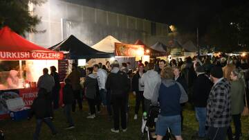 The crowd at a previous Aussie Night Market event. Picture by Jude Keogh
