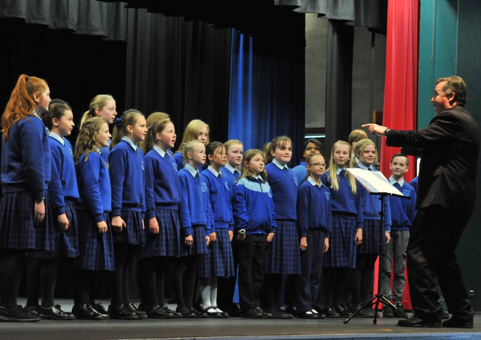CLASS ACT: Bletchington Public School students also took the stage at the City of Orange Eisteddfod on Thursday. Photo: JUDE KEOGH