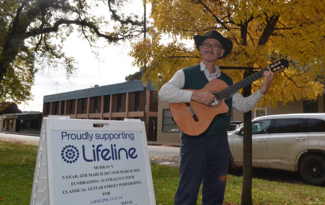 ON SONG: Murray Mandel will raise awareness and funds for Lifeline at Woolworths in Anson Street on Thursday. Photo: EMILY BENNETT