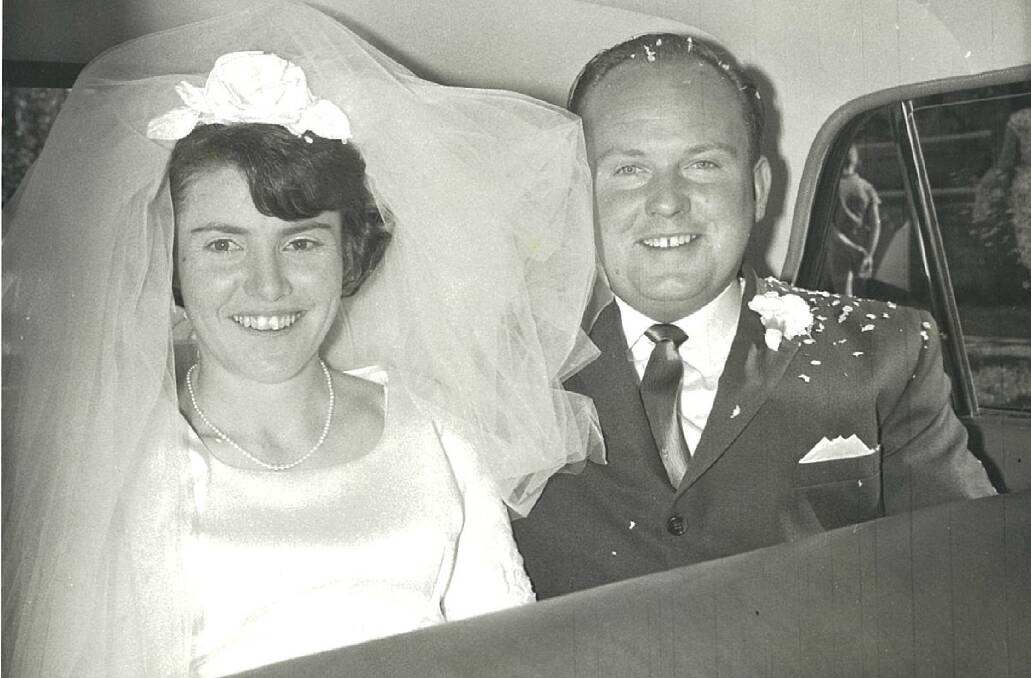 NEW START: Pam and Peter Sharp were married at the Presbyterian Church.