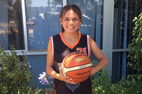 UP-AND-COMING ATHLETE: Sharone Moore has made a representative basketball team. Photo: SUPPLIED