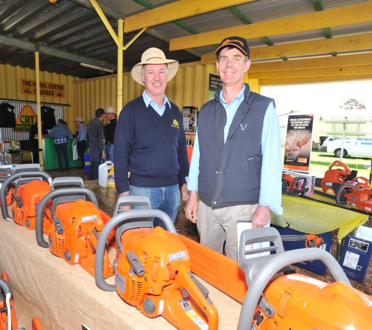 ON HAND: Orange Rural Centre's Peter Moon and Phil Morrow. PHOTOS: JUDE KEOGH
