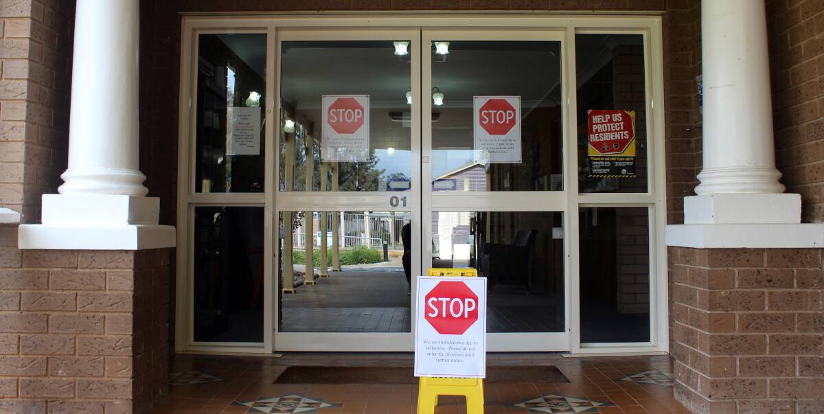 NO-GO ZONE: Cowra's Bilyara Retirement Village has been forced into lockdown after a suspected outbreak of Influenza at the facility. Photo: COWRA GUARDIAN