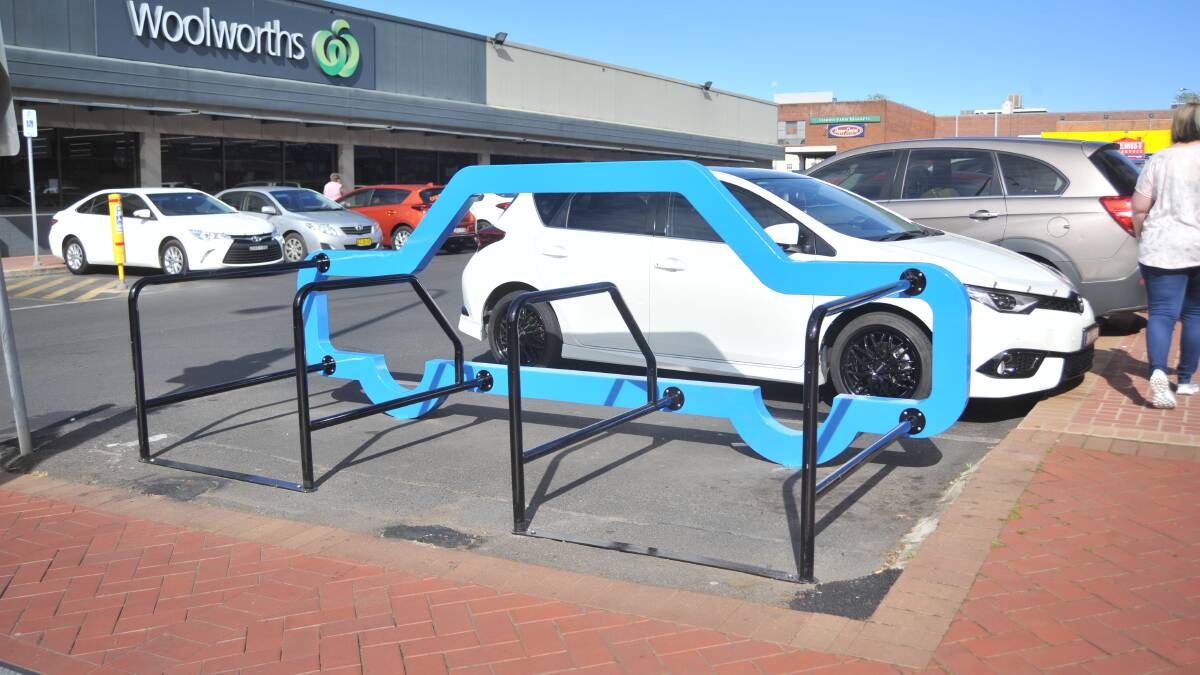 NOT HAPPY: "What is this ridiculous cut-out of a car doing at the car park entrance where it has taken up a valuable car space and for what purpose?" - Max Gregory.