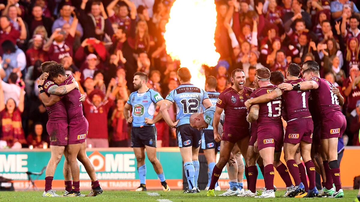 DYNASTY: Queensland celebrates its State of Origin win on Wednesday night. Photo: GETTY IMAGES
