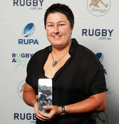THRILLED: Former Emus, Forbes and Wallaroos playmaker Alana Thomas was crowned Rugby Australia's 2017 Community Coach of the Year. Photo: RUGBY AUSTRALIA