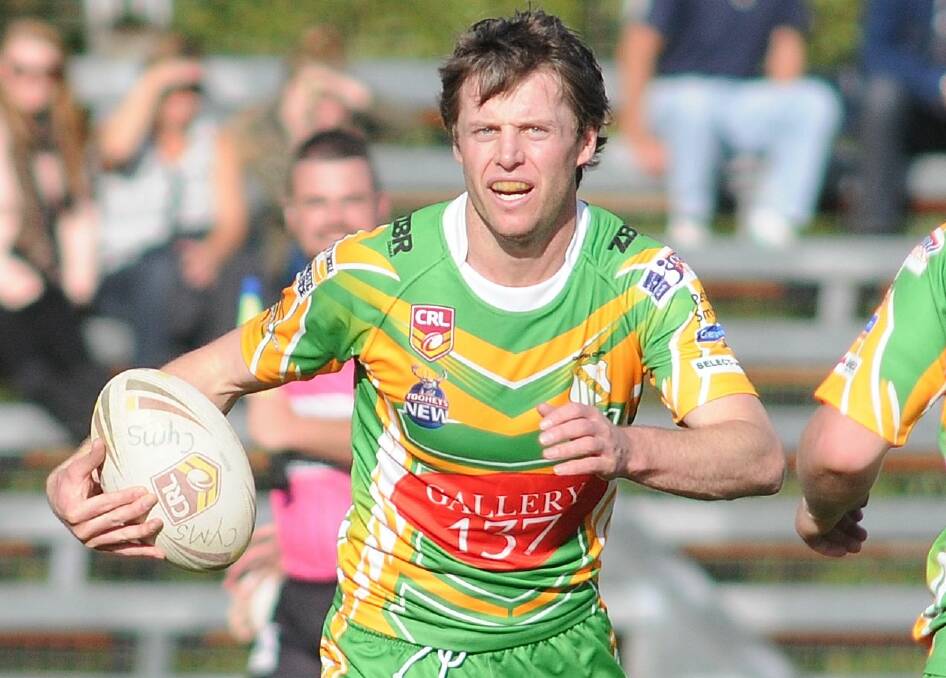 BUMPER YEAR: Fullback Ben McAlpine was named CYMS' best and fairest after a typically strong season directing the green and golds from the back. Photo: STEVE GOSCH 0522sgleague27