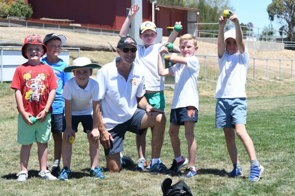 A bucketload of kids enjoyed the tutelage of former Test cricketer John Dyson, photos by JUDE KEOGH