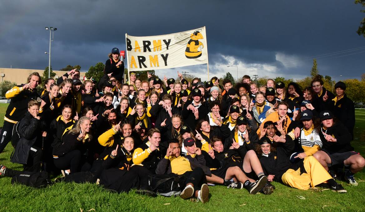OHS' BARMY ARMY: Orange has claimed the 2016 Astley Cup. Photo: NICK GUTHRIE