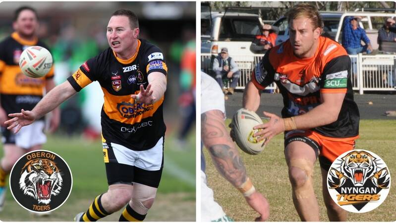 TIGERS' TIME: Oberon captain-coach Luke Branighan and his Nyngan counterpart Stewart Mills have done outstanding things for their respective sides. Photos: PHIL BLATCH, NICK GUTHRIE