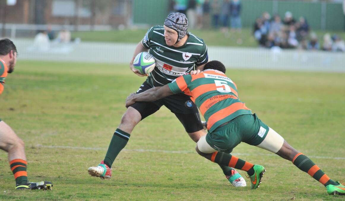 BARNSTORMING: Emus No.8 Rob Thorburn will look to continue his good form at the back of the scrum. Photo: JUDE KEOGH