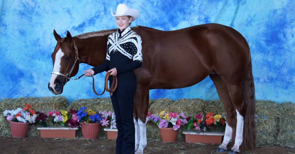 HORSES FOR COURSES: Kinross' Holly Gutterson scored four top 10 finishes at the Appaloosa world titles. Photo: FACEBOOK