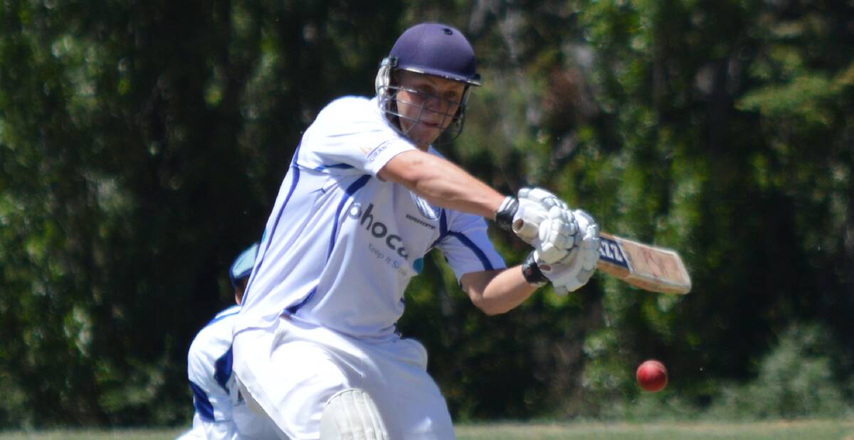 STAND UP: Orange coach Max Dodds wants his senior players like Centrals batsman Charlie Mortimer (pictured) to lead from the front during this weekend's three-day colts carnival. Photo: MATTHEW FINDLAY