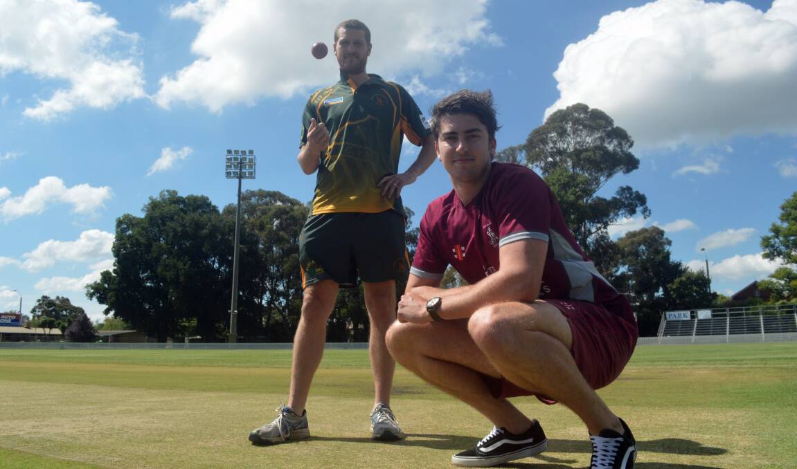 THE SPEARHEADS: CYMS quick Peter Gott and Cavaliers all-rounder Josh Doherty shared their thoughts leading into the grand final. Photo: MATT FINDLAY