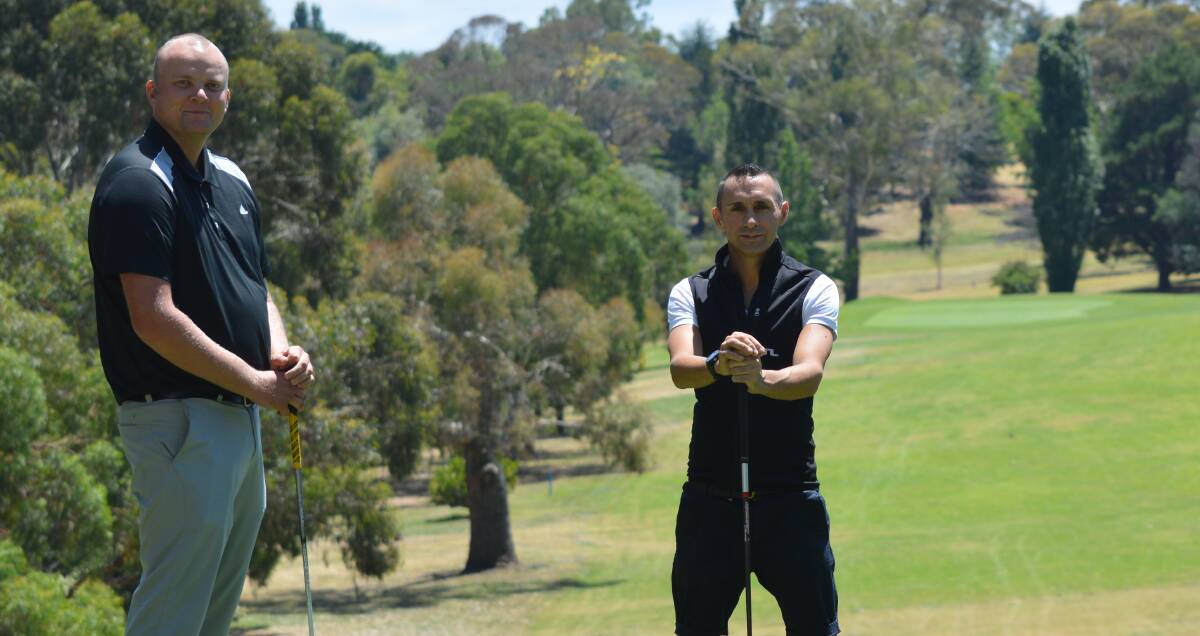 MARATHON MEN: Wentworth professional Todd Brakenridge and Costa Mavros will aim to play 12 full rounds this year, rather than eight.