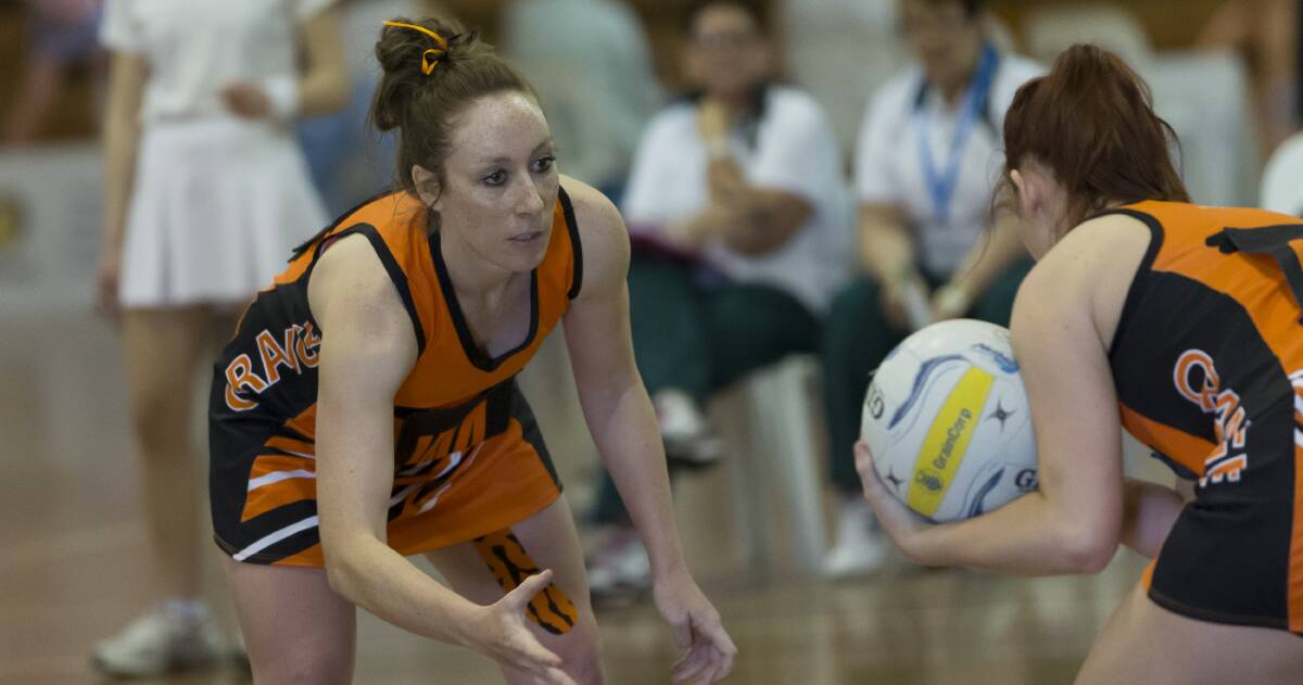 CENTRE STAGE: Orange stalwart Tegan Dray will make up half of the Thunder's formidable centre-court pairing, along with Annie Miller. Photo: SMP IMAGES