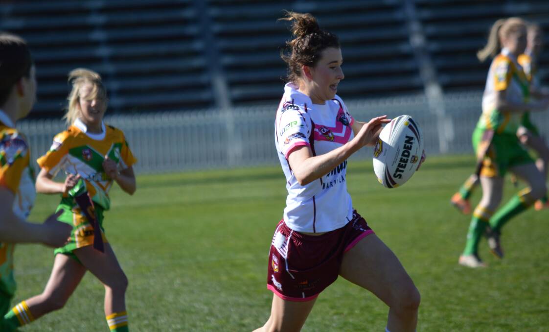 GRIZZLE, GRIZZLE: Laura Funnell and her Blayney Bearettes claimed a shock win over Panthers. Photo: MATT FINDLAY