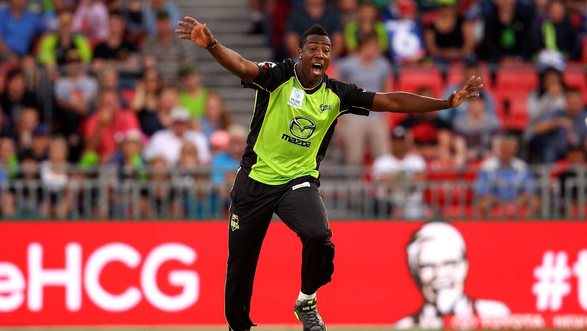 POTENTIAL DRAWCARD: West Indian superstar Andre Russell could be on show at Wade Park in December. Photo: GETTY IMAGES