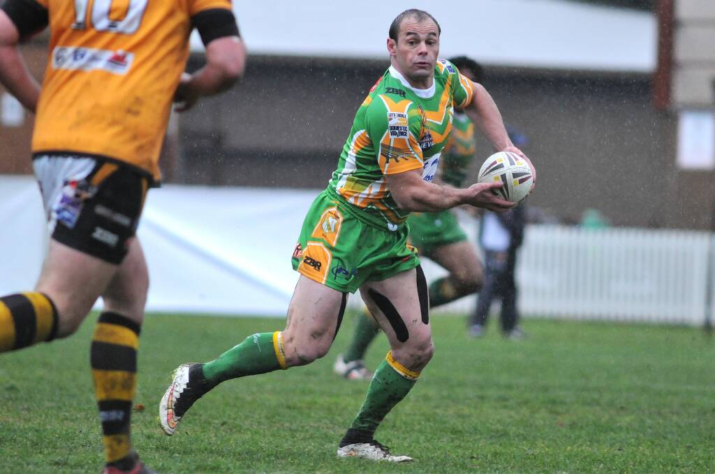 CAPTAIN'S KNOCK: CYMS captain-coach Mick Sullivan was in glittering form on Sunday, laying on four his side's five first half tries. Photo: STEVE GOSCH 0619sgleague12