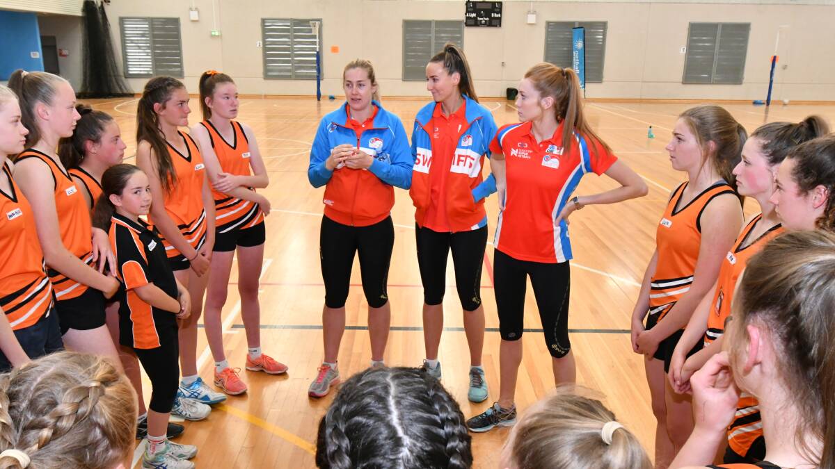 There was smiles all around in Orange and Dubbo on Thursday, as the NSW Swifts' regional tour proved a massive hit, photos by BELINDA SOOLE, JUDE KEOGH and MATT FINDLAY
