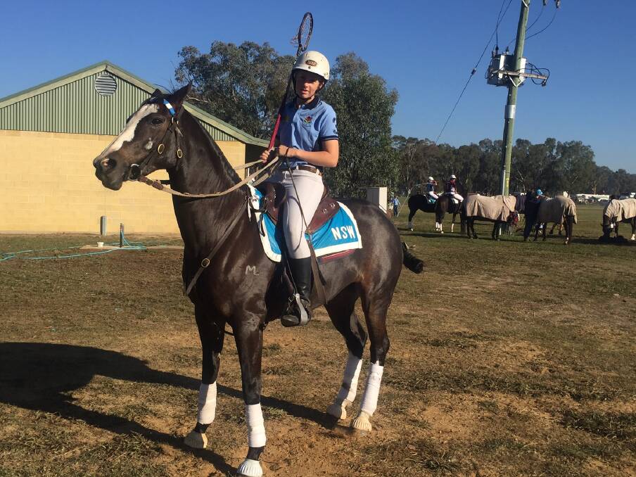 SO CLOSE: Julia Stuart and her NSW side fell just short at last month's Australian Polocrosse Junior Classic. Photo: CONTRIBUTED