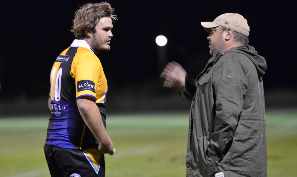 CALL TO ARMS: Scott Hatch (right) was magnificent in his first year as CSU's coach, the club is looking to build a bumper team of mentors around him after being confirmed in Central West's second tier. Photo: ANYA WHITELAW
